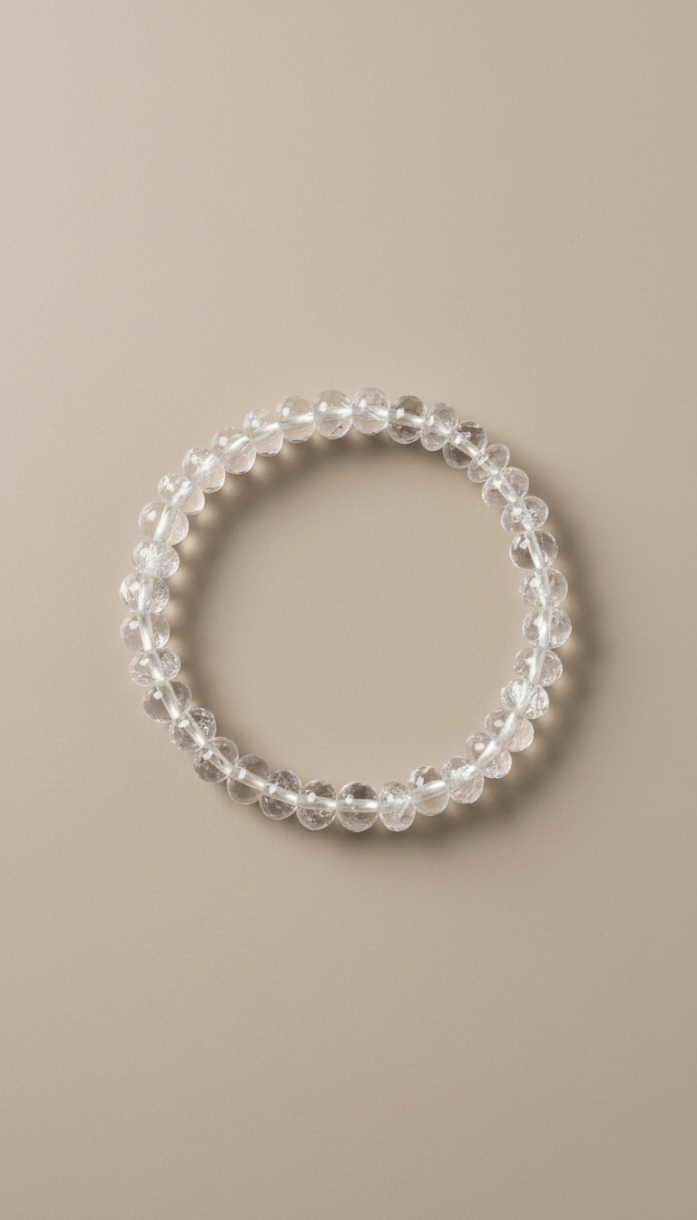 Clear Quartz Minimalist Bracelet